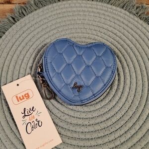 Lug Blue Heart-Shaped Coin Purse